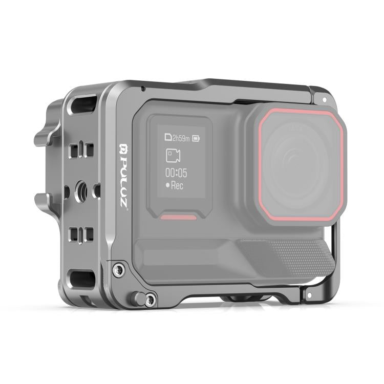 For Insta360 Ace Pro 2 PULUZ Aluminum Alloy Protective Cage Rig Dual Cold Shoe Housing Frame, For Insta360 Ace Pro 2 Meta Cage