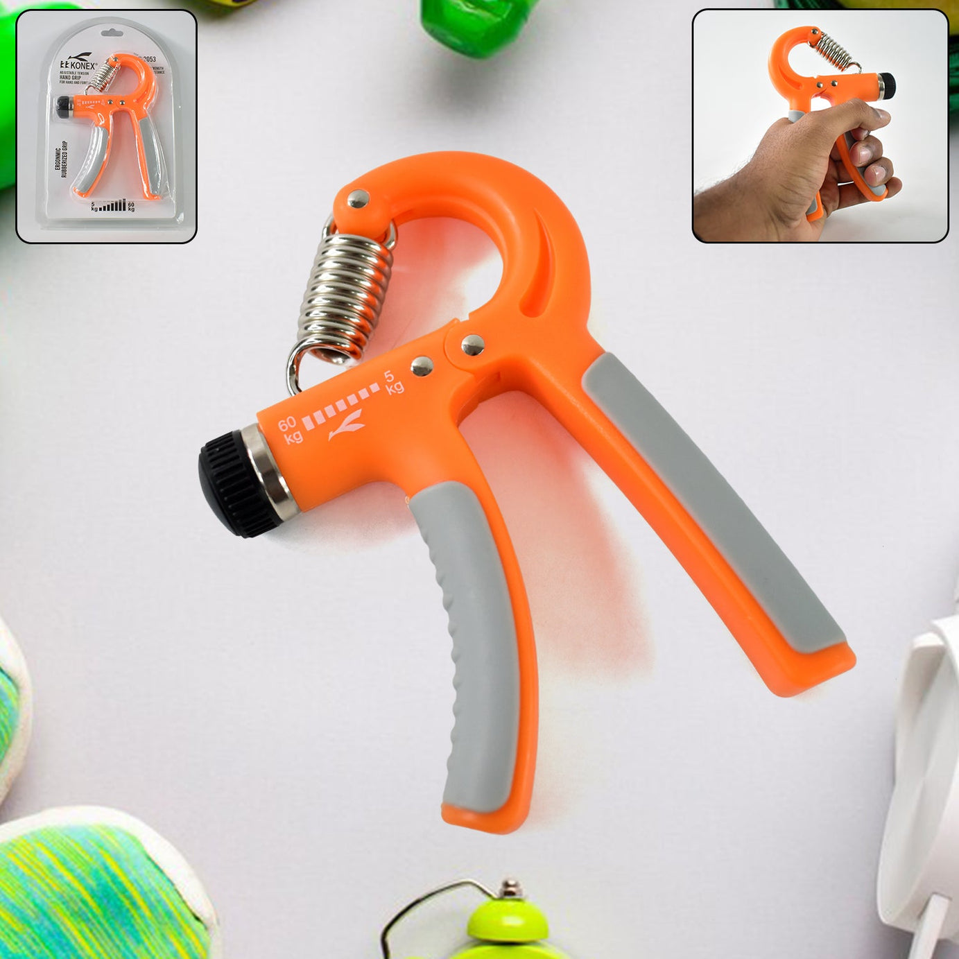 Adjustable Hand Grip Strengthener – 5kg to 60kg Resistance (1 Pc)