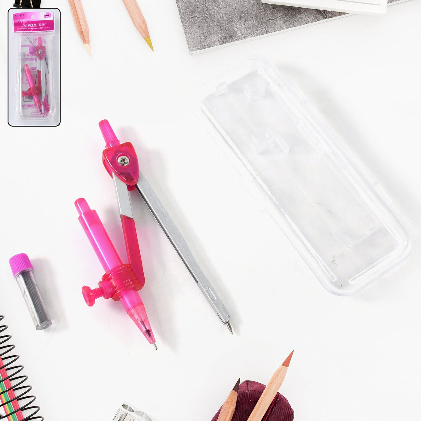 Student Geometry Compass Set (4 in 1)