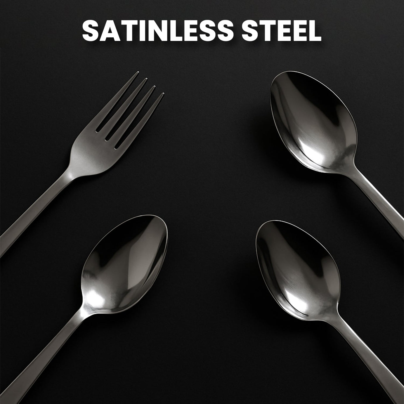 Stainless Steel Cutlery Set with Elegant Storage Stand (24 Pc)