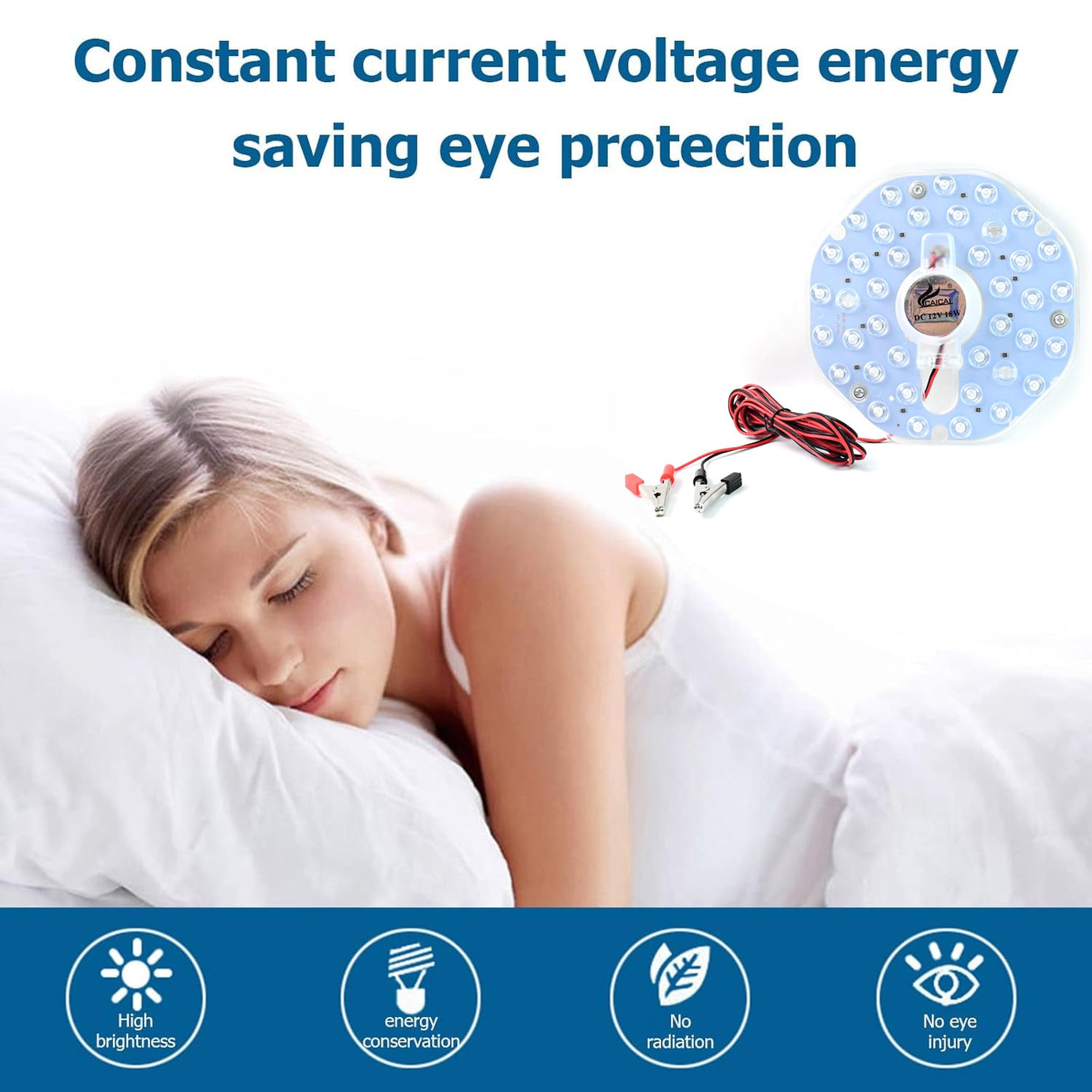 High Brightness 12V 18W Round LED Light Module with Clip Wires