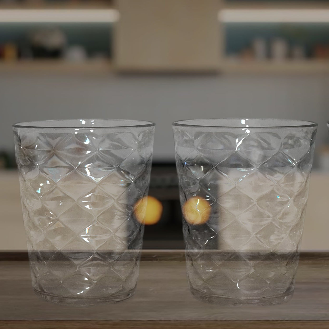 Apex Pyramid Ringo Plastic Glass – 300ml Approx | Durable, Crystal-Clear Tumbler