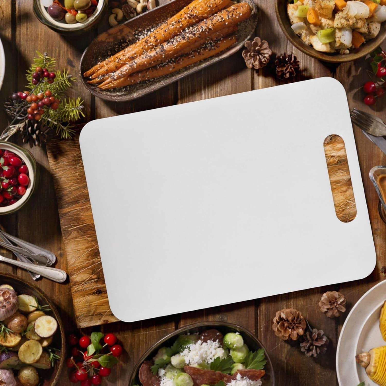 Apex Medium Plastic Chopping Board (36×23 Cm / 1 Pc)