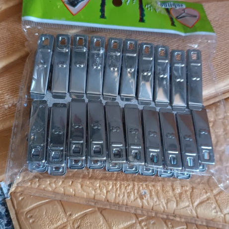 Cloth Drying Pins Stainless Steel Cloth Clips (20 Pcs Set)