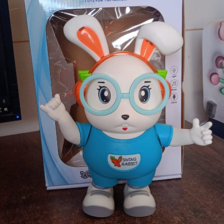 Electroplay Swing Rabbit Musical Dancing Toy – Interactive Bunny with Lights, Sounds (1 Pc / Battery Not Included)