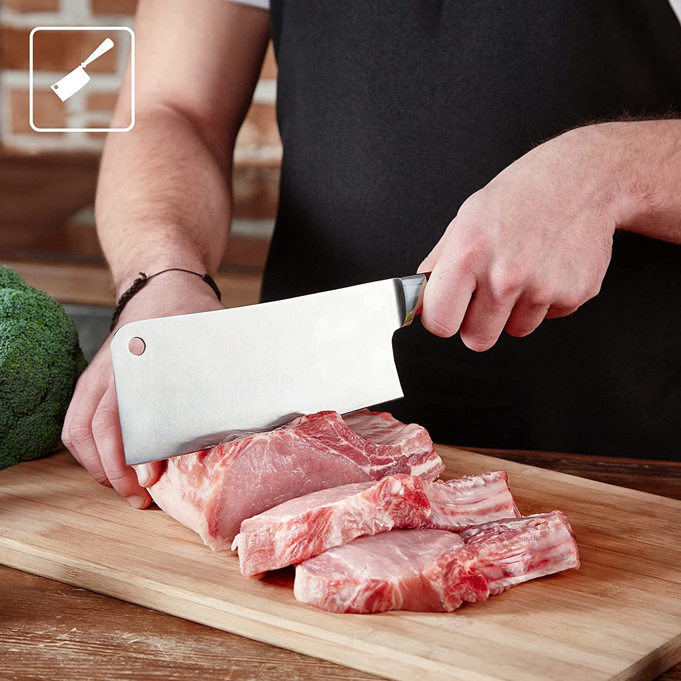 Chopping Board with Knife Set (Pack of 5)