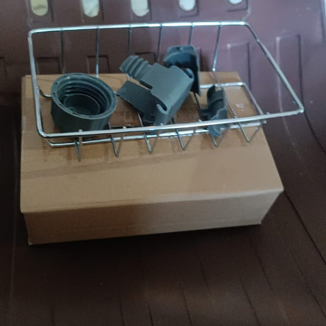 Soap, Sponge Holder, Stainless Steel Sink, Caddy Organizer (1 Pc)
