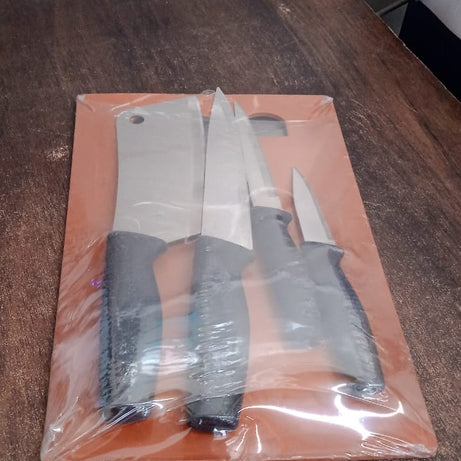 Chopping Board with Knife Set (Pack of 5)