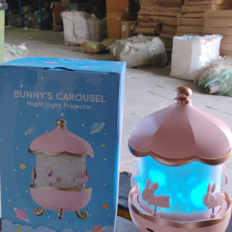 Bunny’s Carousel Rotating LED Night Light