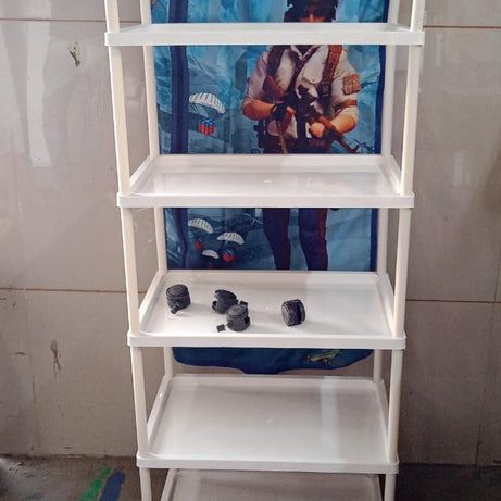 Multi Purpose Foldable Baby Wardrobe / Toy Box 5 Shelves Cartoon Printed