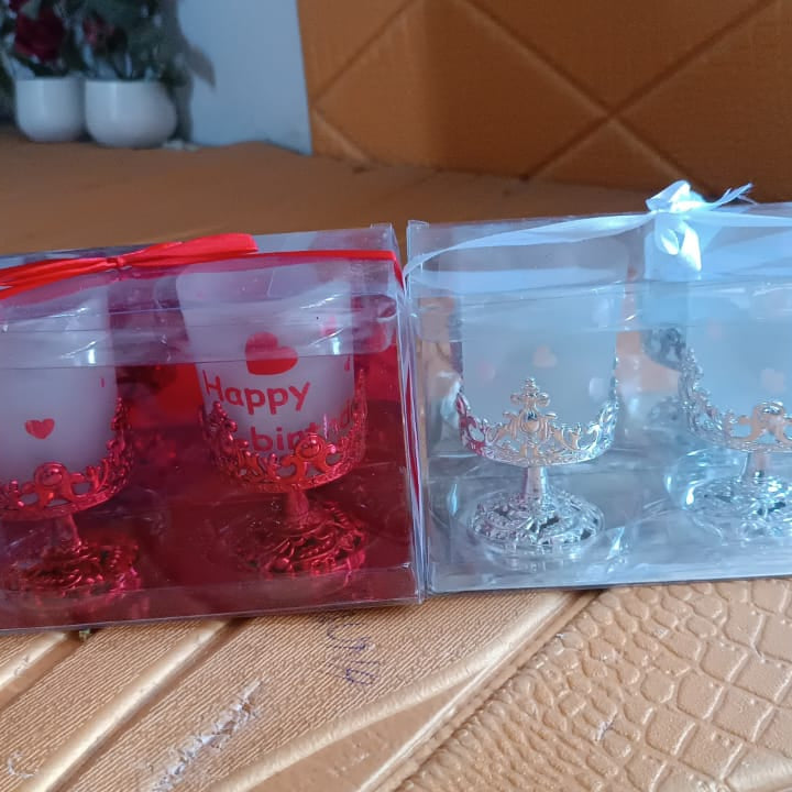 Tealight Holder Stylishly Shaped Candle Diya Stand Plastic Beautiful Design Festival (2 Pc / Mix Design)