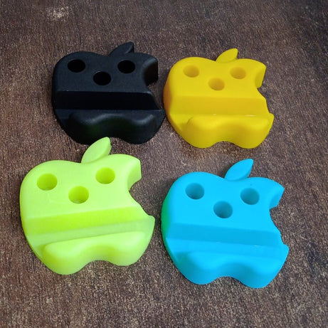 Multi-Functional Apple-Shaped Plastic Mobile Stand with Pen Holder (1 Pc / Mix Color)