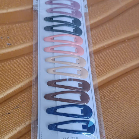Metal Hair Clips Set (12 Pcs Set), Hair accessories