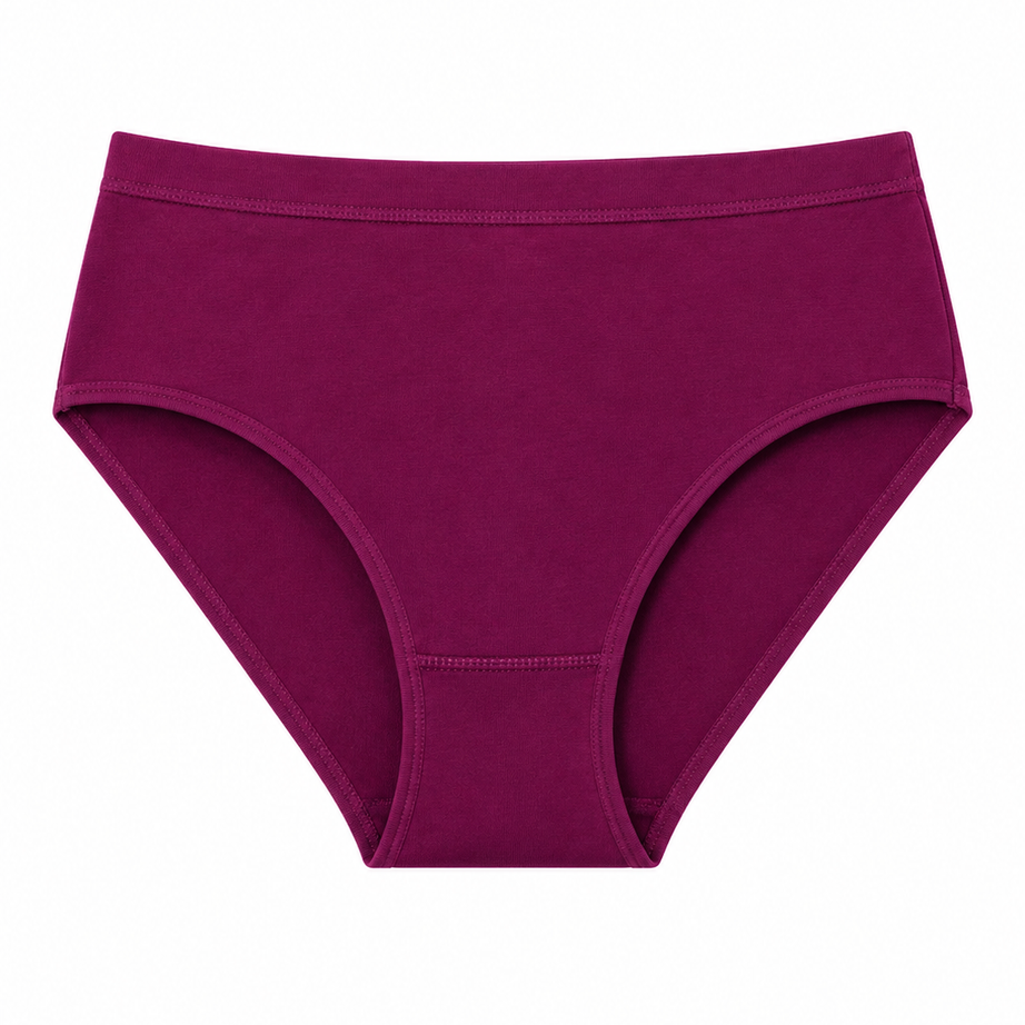 Women’s 100% Combed Cotton Panties Pack of 6 | Plain Full Coverage Briefs | Soft, Breathable & Comfortable | Stretchable Waistband | Women Innerwear | Cotton Panties for Women