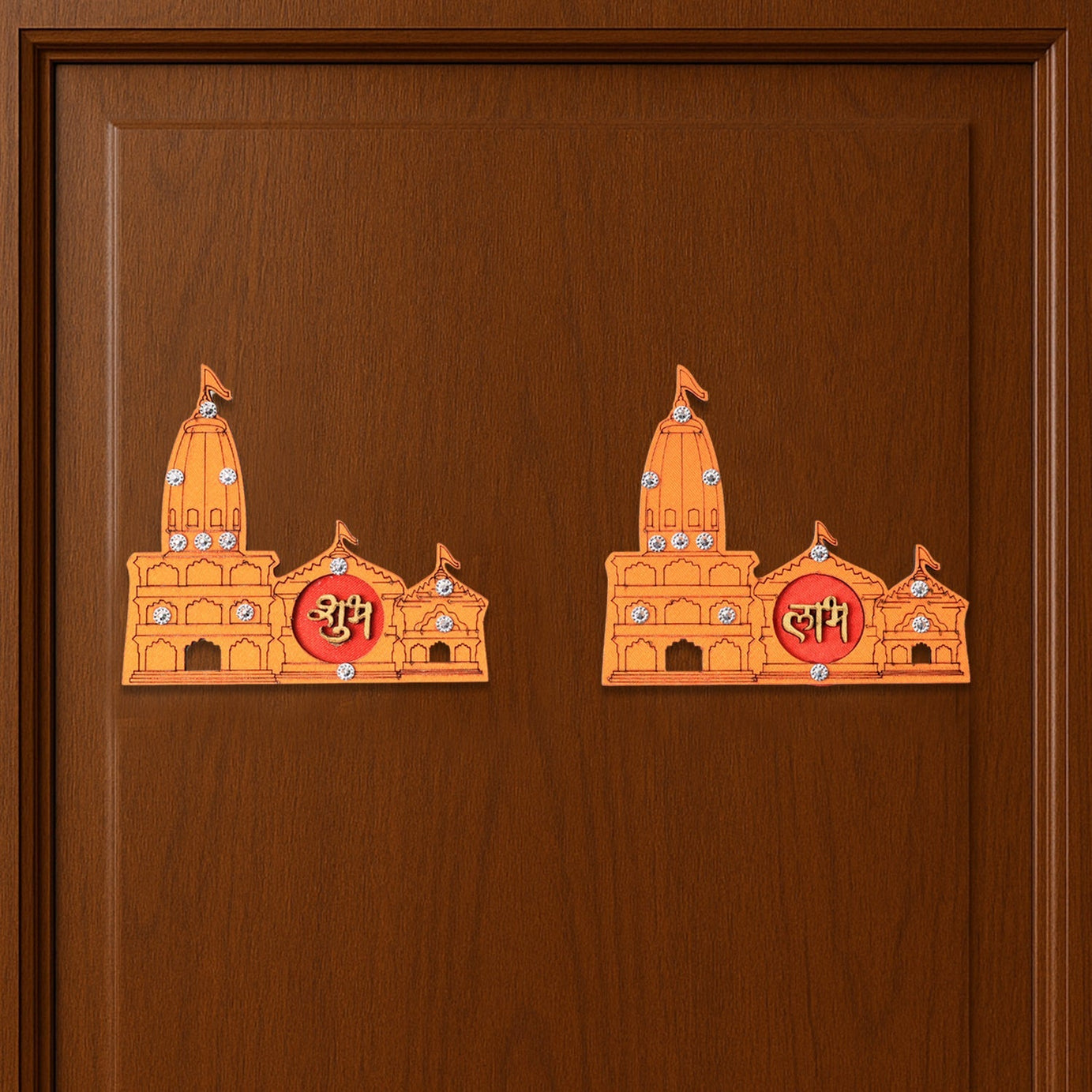 Subh Labh Temple Design Wall Sticker
