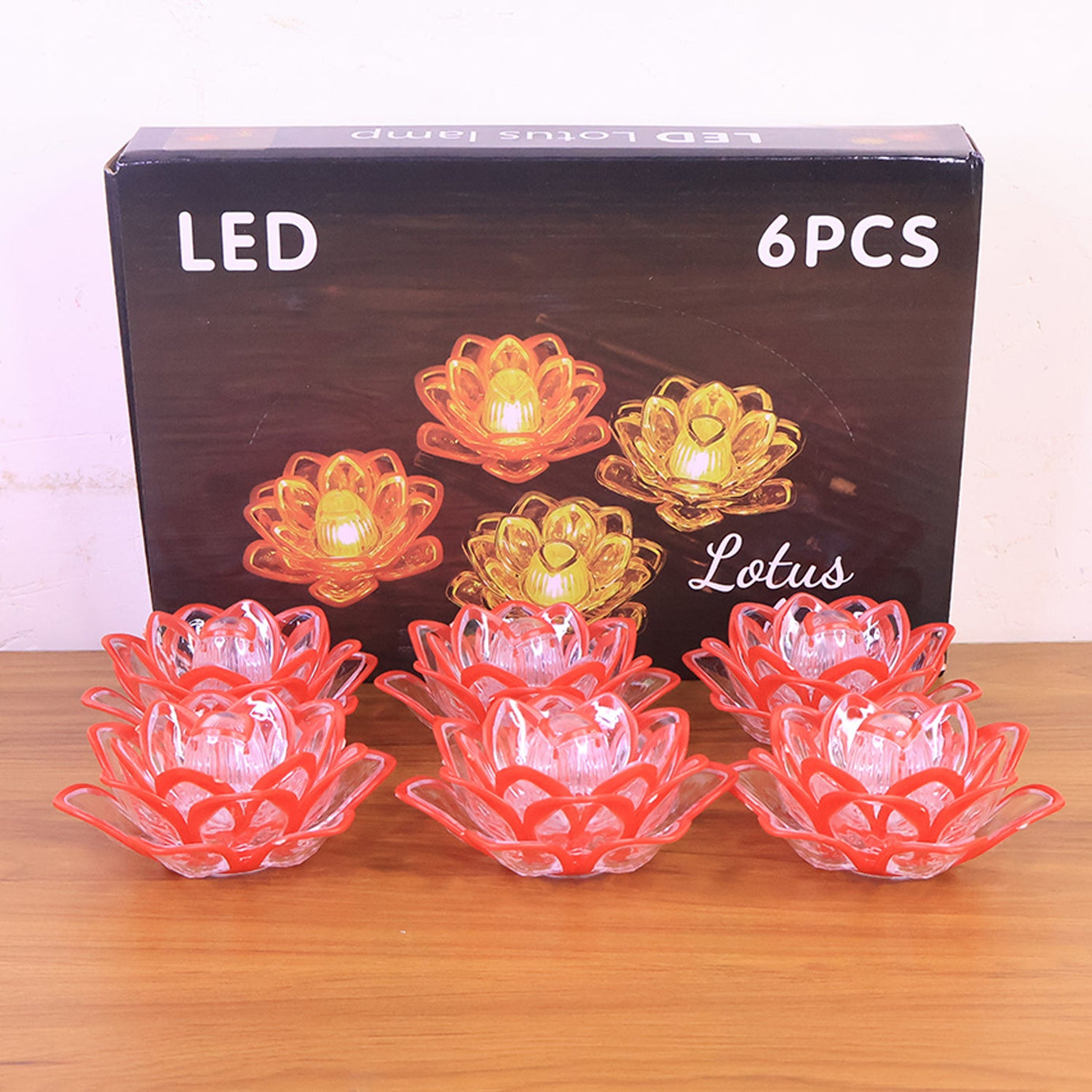Lotus Shape Flamless LED Candles
