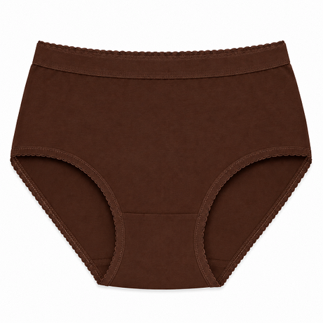 Women’s 100% Combed Cotton Panties Pack of 6 | Plain Full Coverage Briefs | Soft & Breathable Cotton Underwear | Stretchable Outer Elastic Waistband | Assorted Colours
