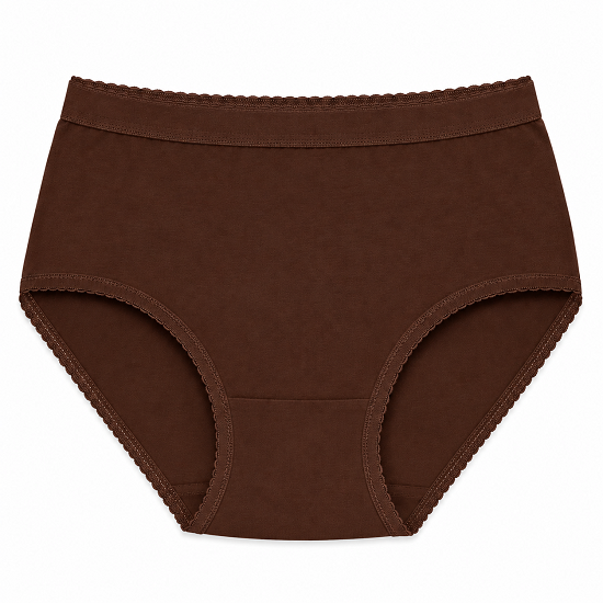 Women’s 100% Combed Cotton Panties Pack of 6 | Plain Full Coverage Briefs | Soft & Breathable Cotton Underwear | Stretchable Outer Elastic Waistband | Assorted Colours