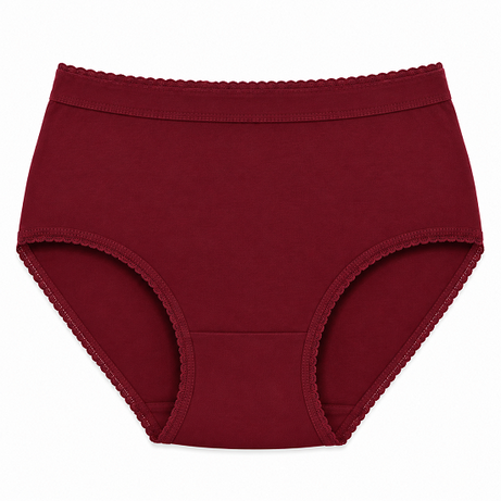 Women’s 100% Combed Cotton Panties Pack of 6 | Plain Full Coverage Briefs | Soft & Breathable Cotton Underwear | Stretchable Outer Elastic Waistband | Assorted Colours