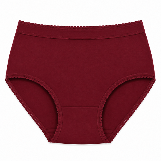 Women’s 100% Combed Cotton Panties Pack of 6 | Plain Full Coverage Briefs | Soft & Breathable Cotton Underwear | Stretchable Outer Elastic Waistband | Assorted Colours