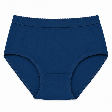 Women’s 100% Combed Cotton Panties Pack of 6 | Plain Full Coverage Briefs | Soft & Breathable Cotton Underwear | Stretchable Outer Elastic Waistband | Assorted Colours