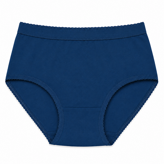 Women’s 100% Combed Cotton Panties Pack of 6 | Plain Full Coverage Briefs | Soft & Breathable Cotton Underwear | Stretchable Outer Elastic Waistband | Assorted Colours