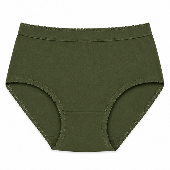 Women’s 100% Combed Cotton Panties Pack of 6 | Plain Full Coverage Briefs | Soft & Breathable Cotton Underwear | Stretchable Outer Elastic Waistband | Assorted Colours
