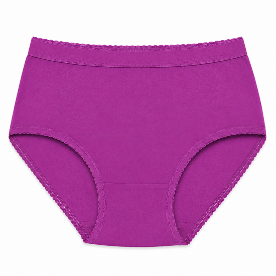 Women’s 100% Combed Cotton Panties Pack of 6 | Plain Full Coverage Briefs | Soft & Breathable Cotton Underwear | Stretchable Outer Elastic Waistband | Assorted Colours