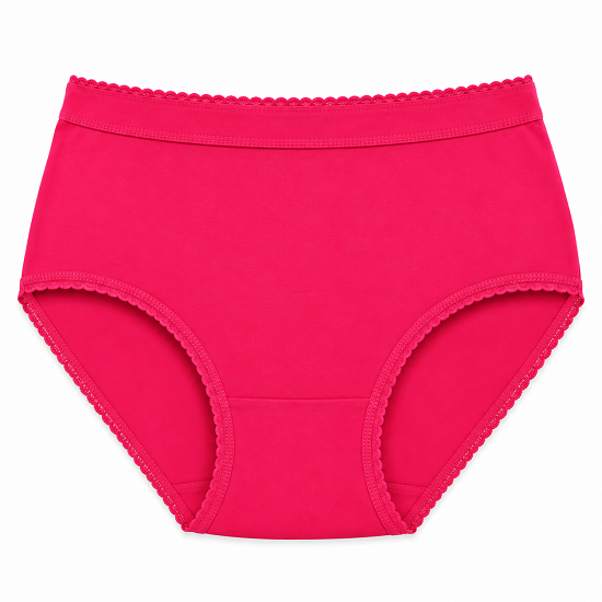 Women’s 100% Combed Cotton Panties Pack of 6 | Plain Full Coverage Briefs | Soft & Breathable Cotton Underwear | Stretchable Outer Elastic Waistband | Assorted Colours