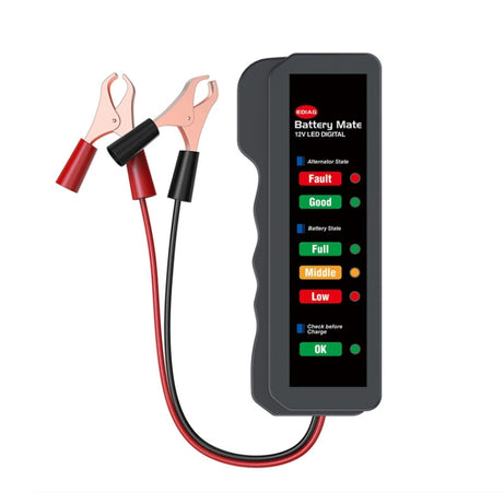 12V Automotive Battery Tester Fault Diagnosis Instrument, Clip
