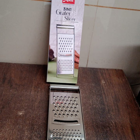 Apex Stainless Steel Grater & Slicer (3 in 1)