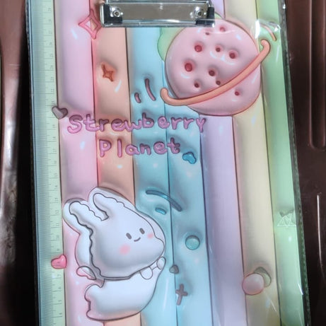 Wooden Paper Clipboard Writing Pad with Clip (1 Pc / 31×22 Cm)