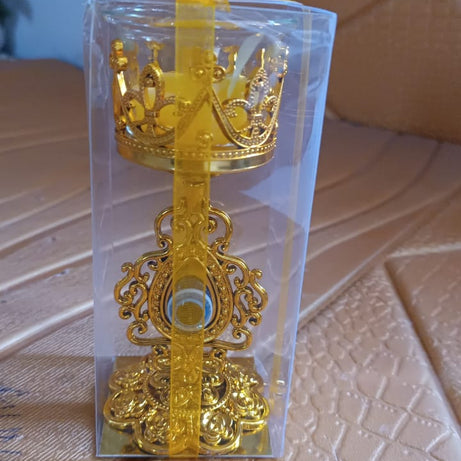 Flower Diwali Candle Holder with Plastic Stand (1 Set)