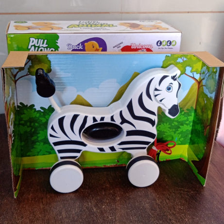 Zebra Pull Along Toy Baby Early Walking Pull Toy Rope Toy for Babies Walking Toy