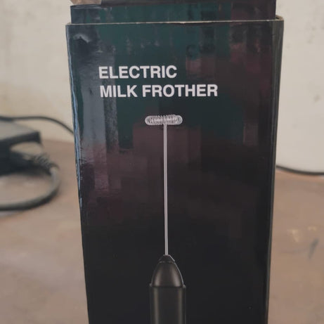 Small Electric Handheld Milk Frother with Stainless Steel Whisk (1 Pc)